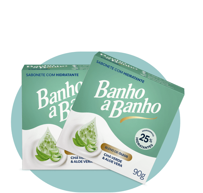 Sabonete em Barra Banho a Banho: Chá Verde & Aloe Vera