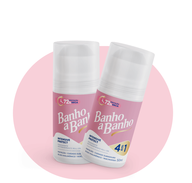 Desodorante Antitranspirane Roll-on Feminino Banho a Banho: Intensive Protect