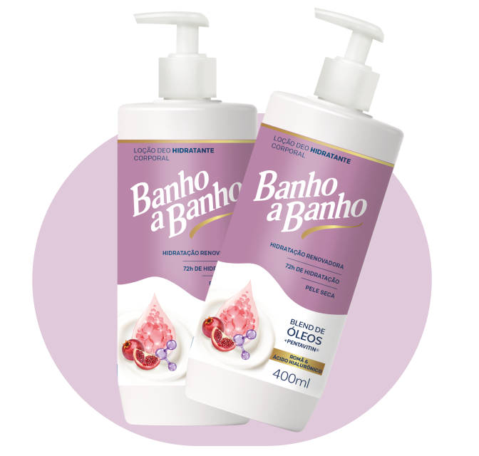 Loção Deo Hidratante Corporal Banho a Banho: Romã e Ácido Hialurônico